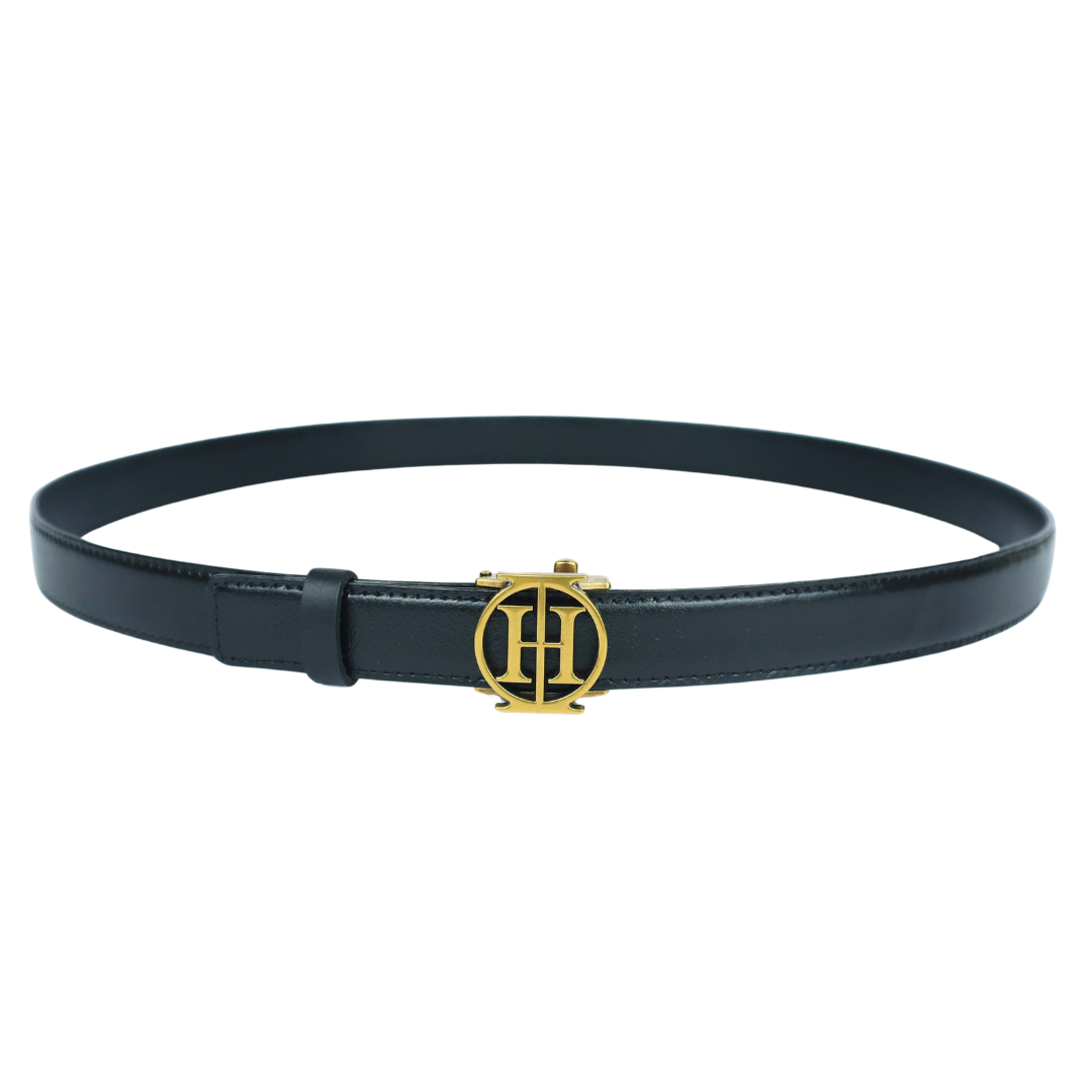 Blackout sleek OG - sleek black high shine belt