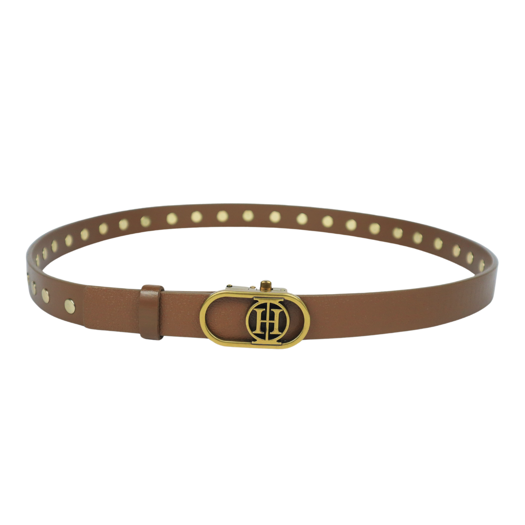 Solar Flare Gold Classic - Tan embellished belt
