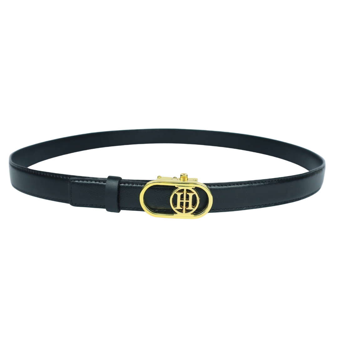 Blackout sleek Classic - Sleek black high shine belt