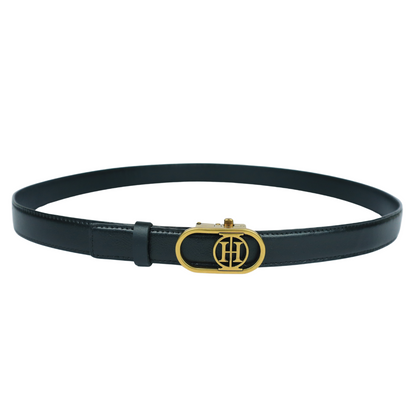 Blackout sleek Classic - Sleek black high shine belt