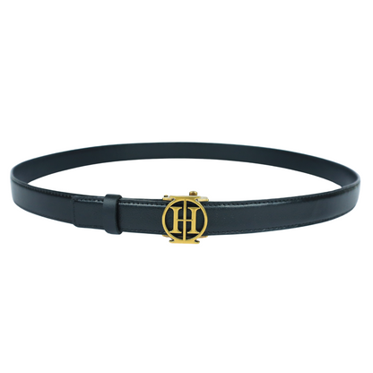 Blackout sleek OG -  sleek black high shine belt