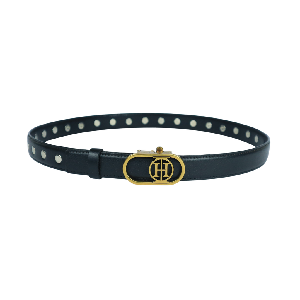 Stellar Orbit Gold Classic -  Black embellished belt