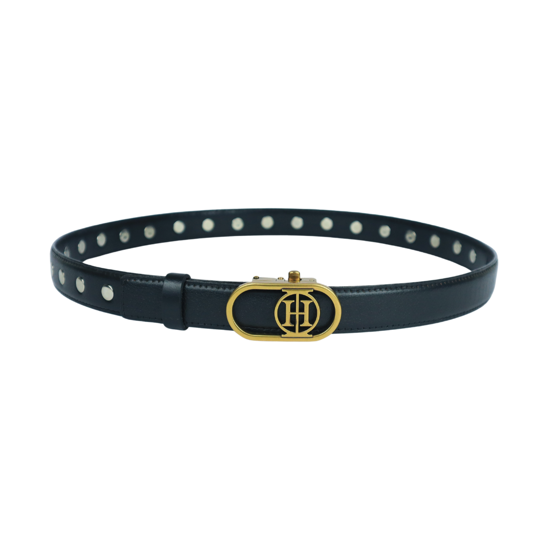 Stellar Orbit Gold Classic -  Black embellished belt