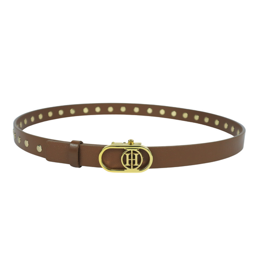 Solar Flare Gold Classic - Tan embellished belt