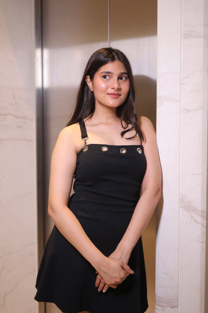 Hookd- The Black One Piece Dress