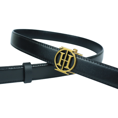 Blackout sleek OG -  sleek black high shine belt
