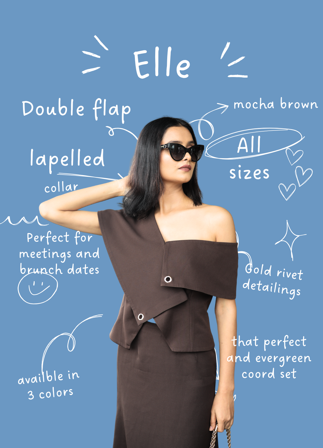 ELLE- The Mocha Brown Co-ord set
