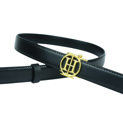 Blackout sleek OG -  sleek black high shine belt