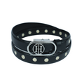 Stellar Orbit Silver Classic - Black embellished belt