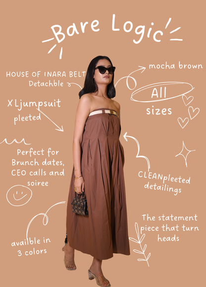 Bare Logic- The Mocha Brown Jumpsuit