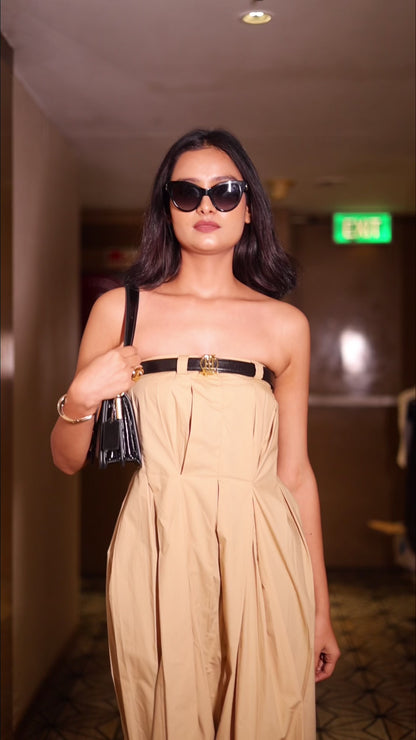 Bare Logic- The Neutral Beige Jumpsuit