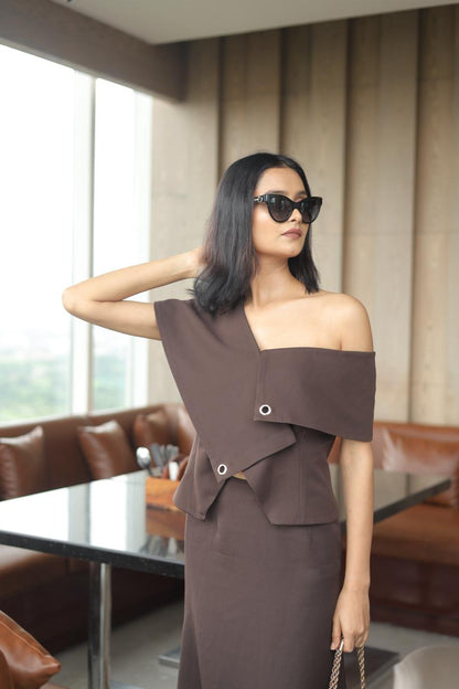 ELLE- The Mocha Brown Co-ord set